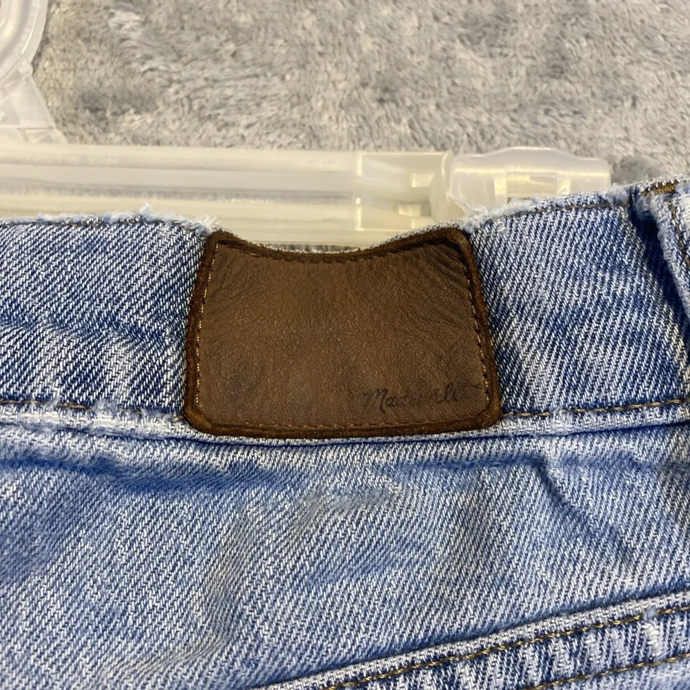 Madewell Perfect Vintage Crop Jean Sz 27 Blue Faded‎ Mid Rise Raw Hem *READ*